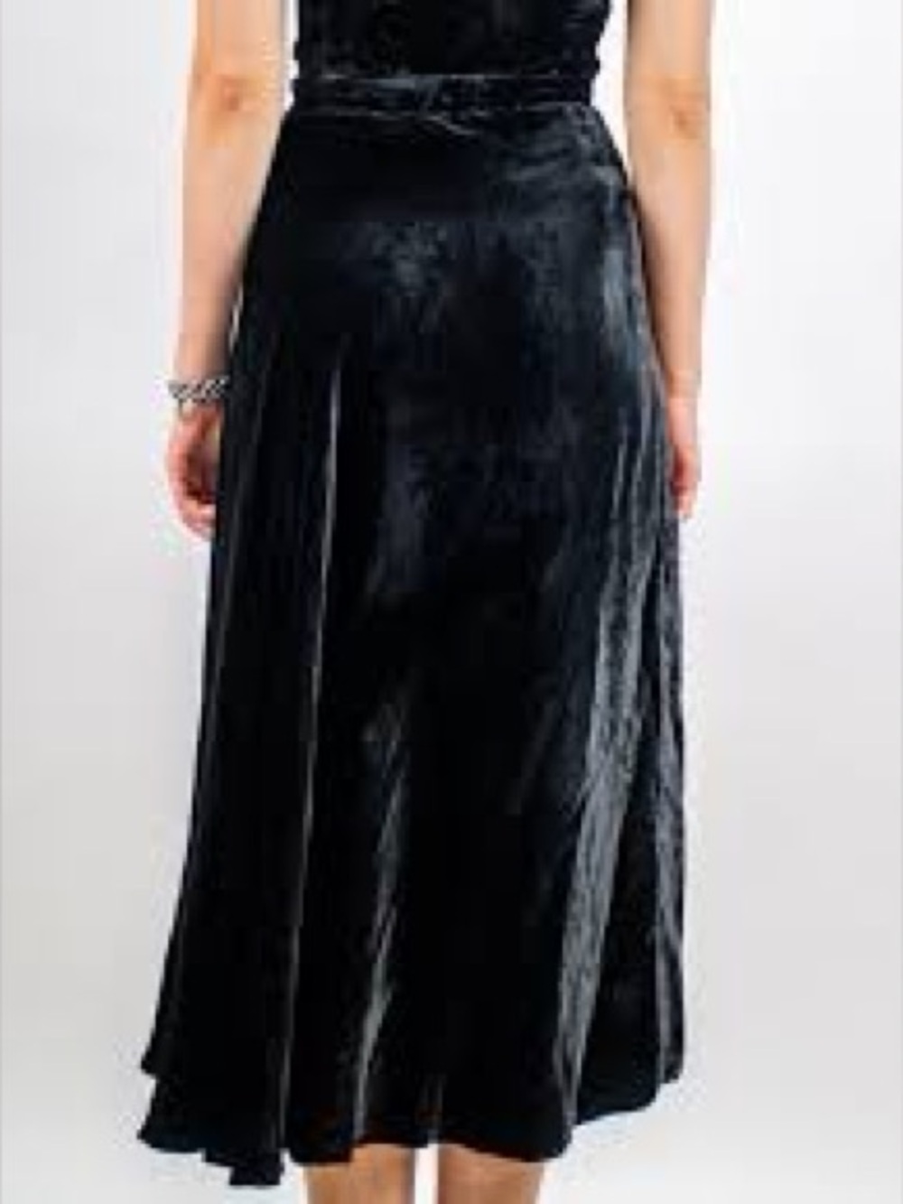 INC International Concepts green Velvet Midi Skirt